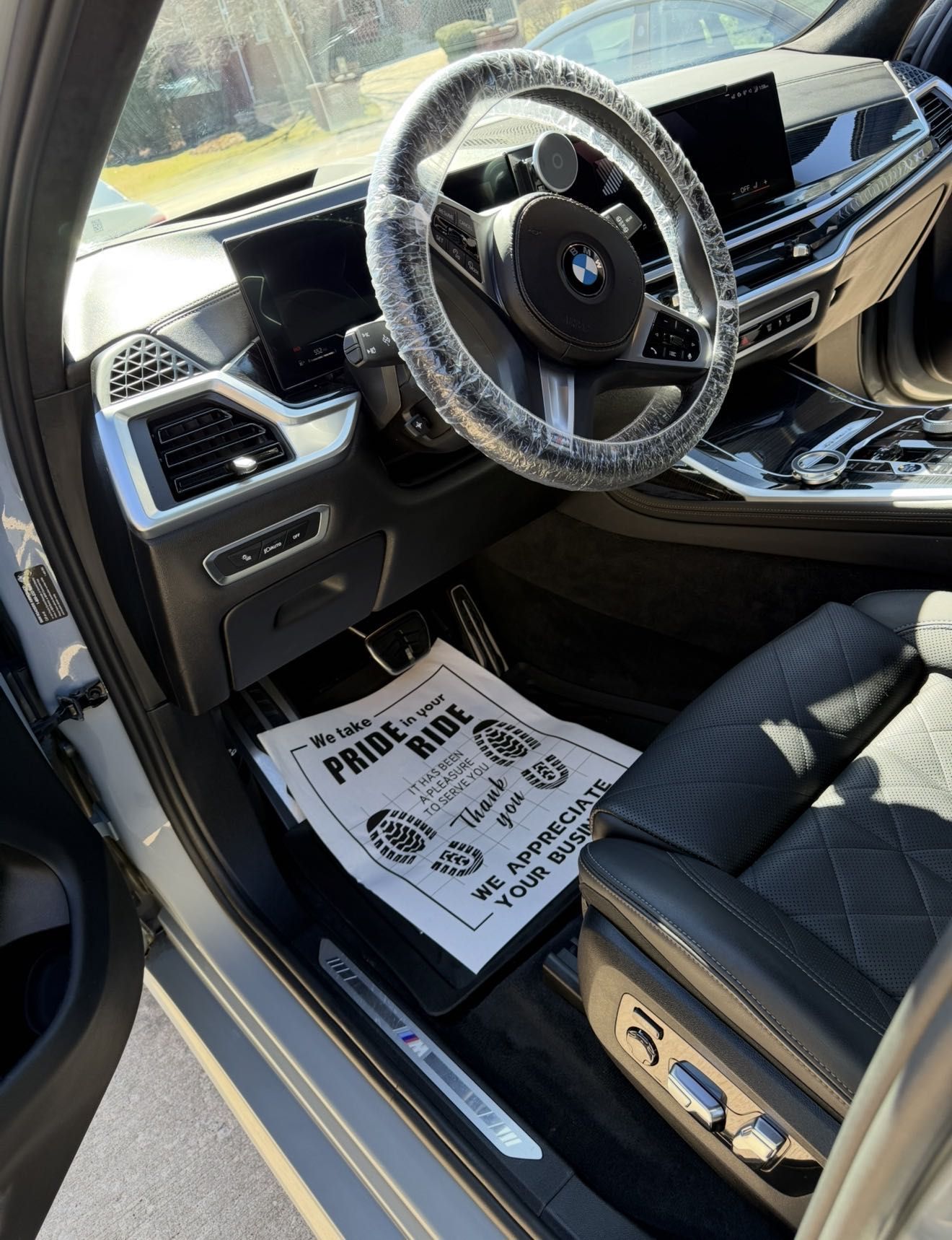 Detailed BMW interior