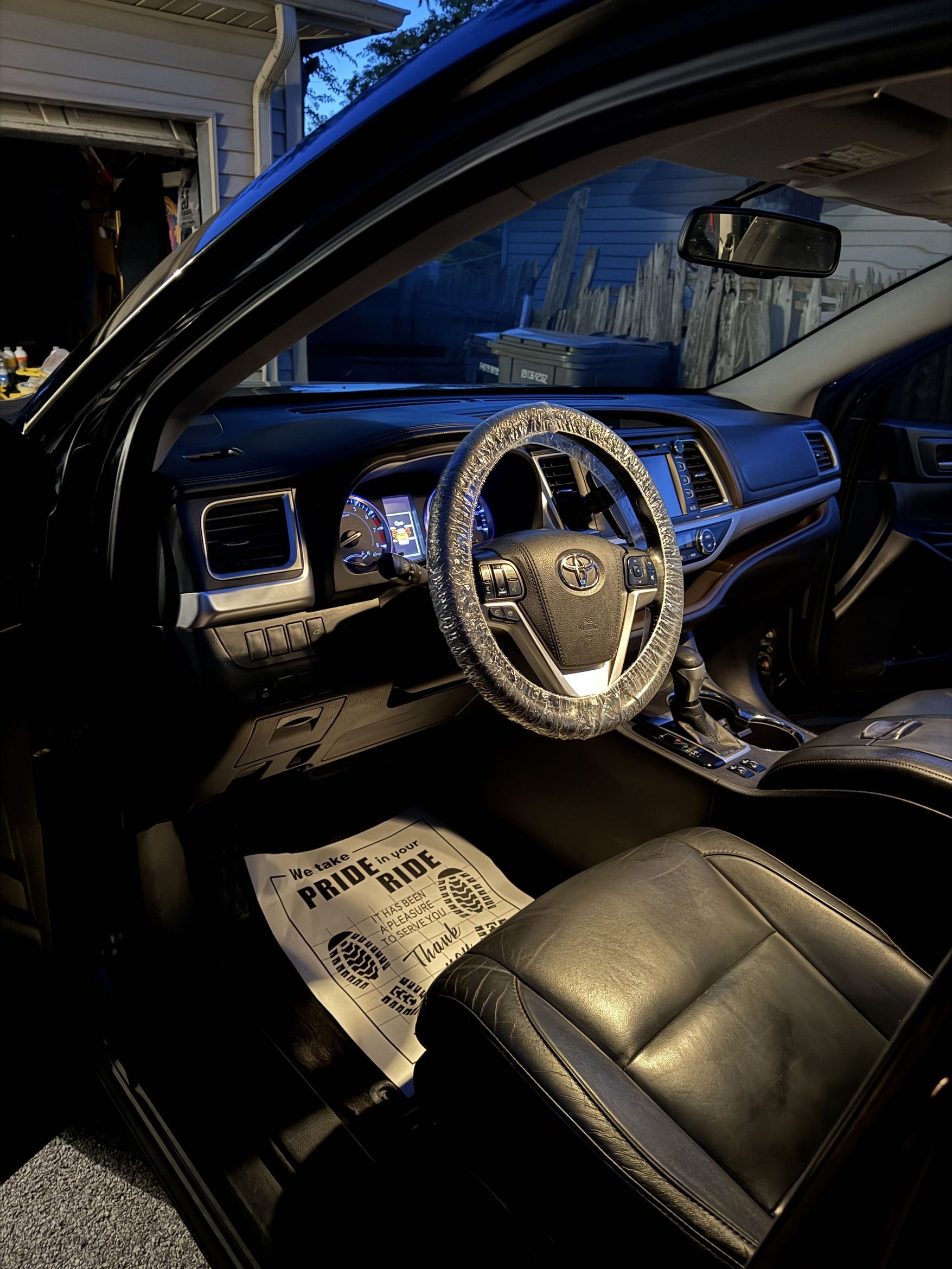 Car interior detailed
