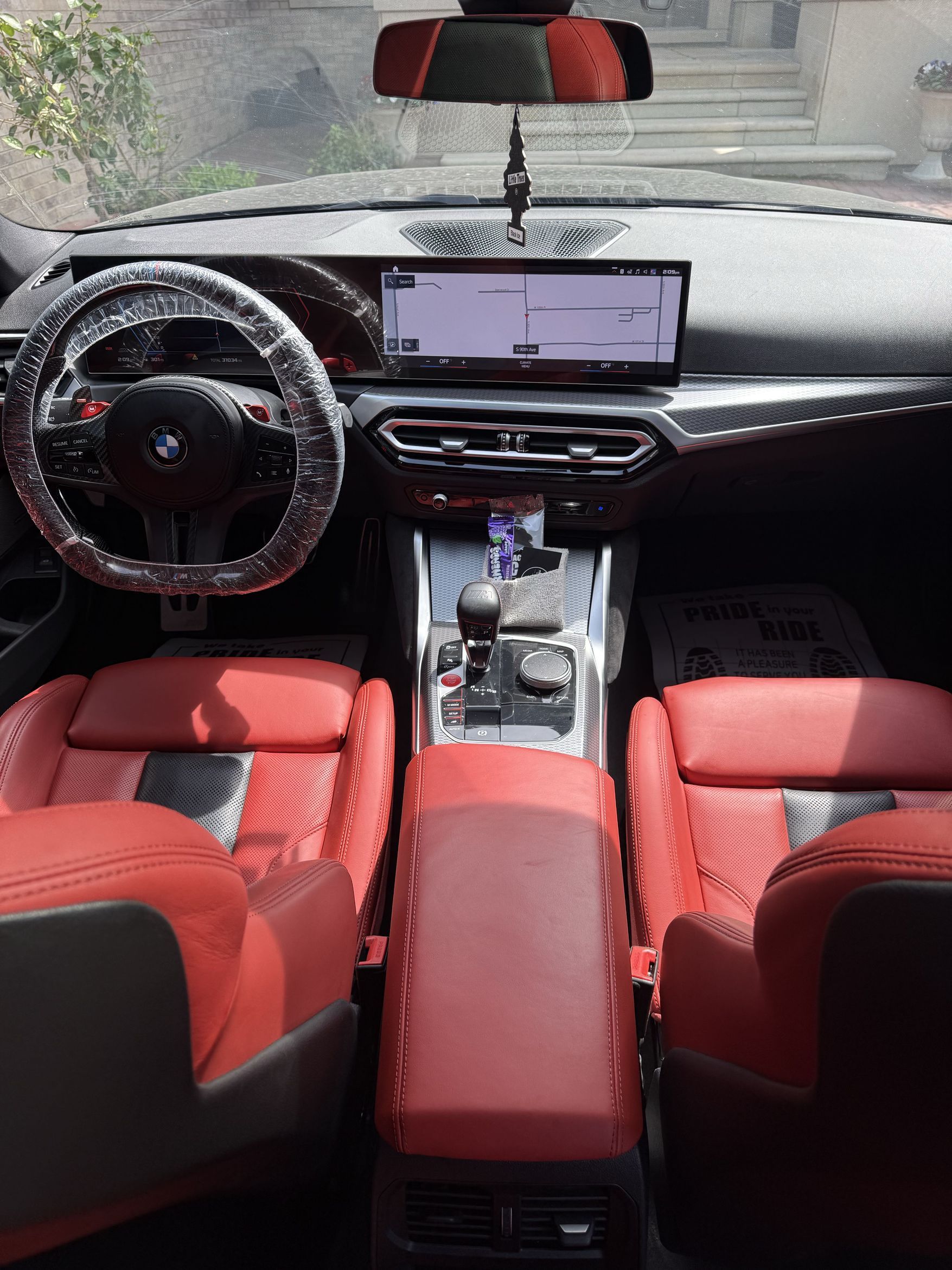 Interior cleaning in progress