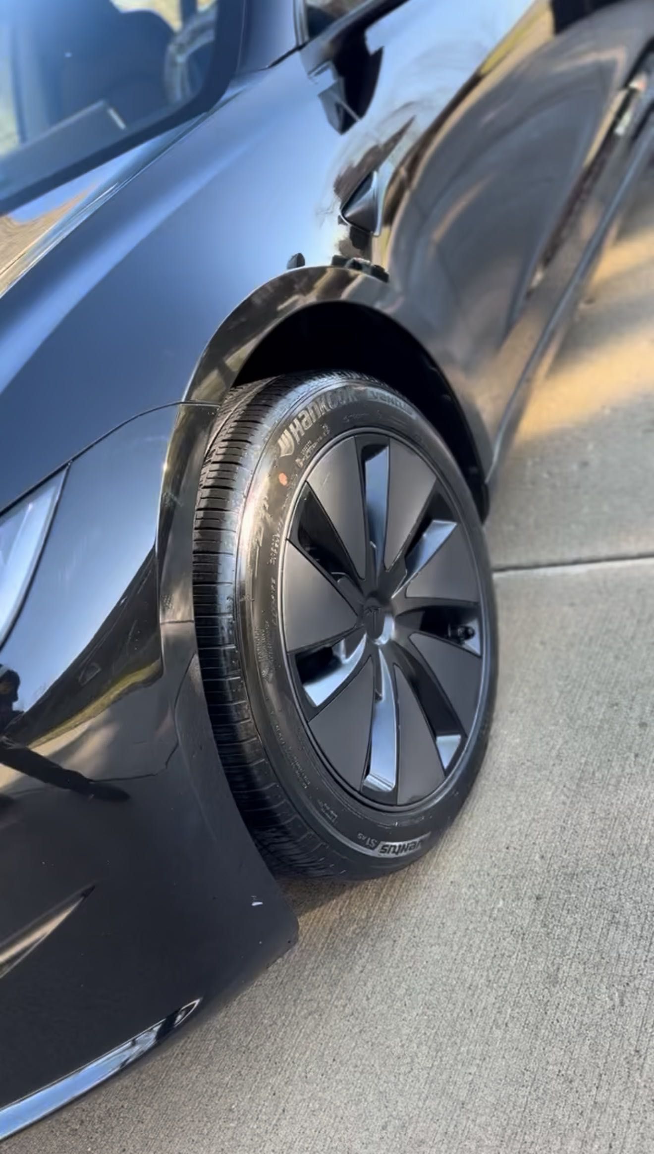 Tesla tire dressing